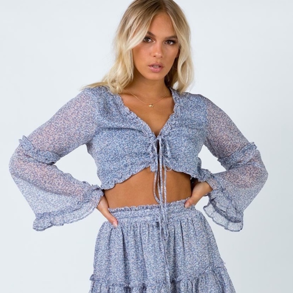 NWT Princess Polly Caylan Top Blue size 4